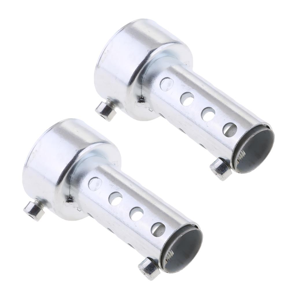 2pcs Universal Motorcycle Exhaust Can Baffle 42mm