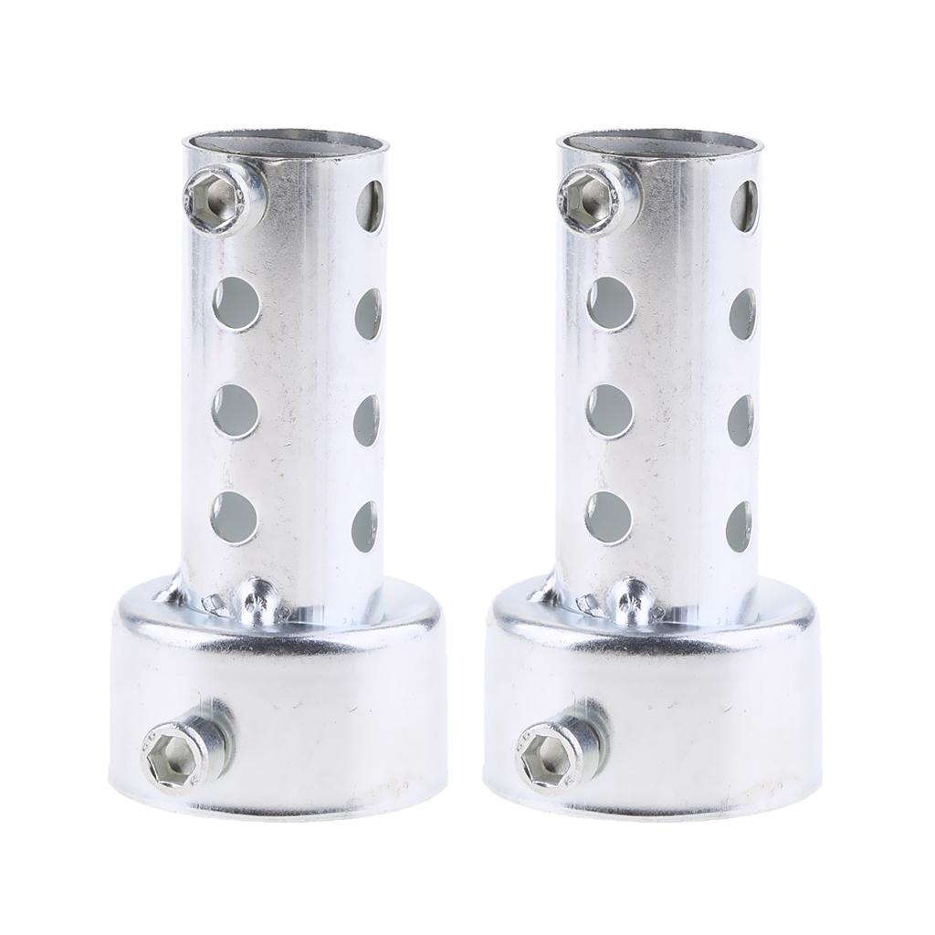 2pcs Universal Motorcycle Exhaust Can Baffle 42mm