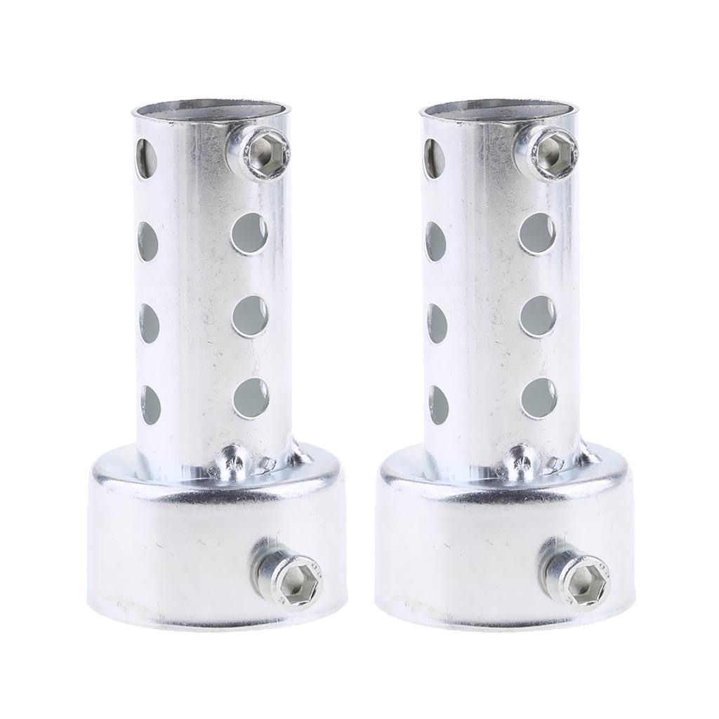 2pcs Universal Motorcycle Exhaust Can Baffle 42mm