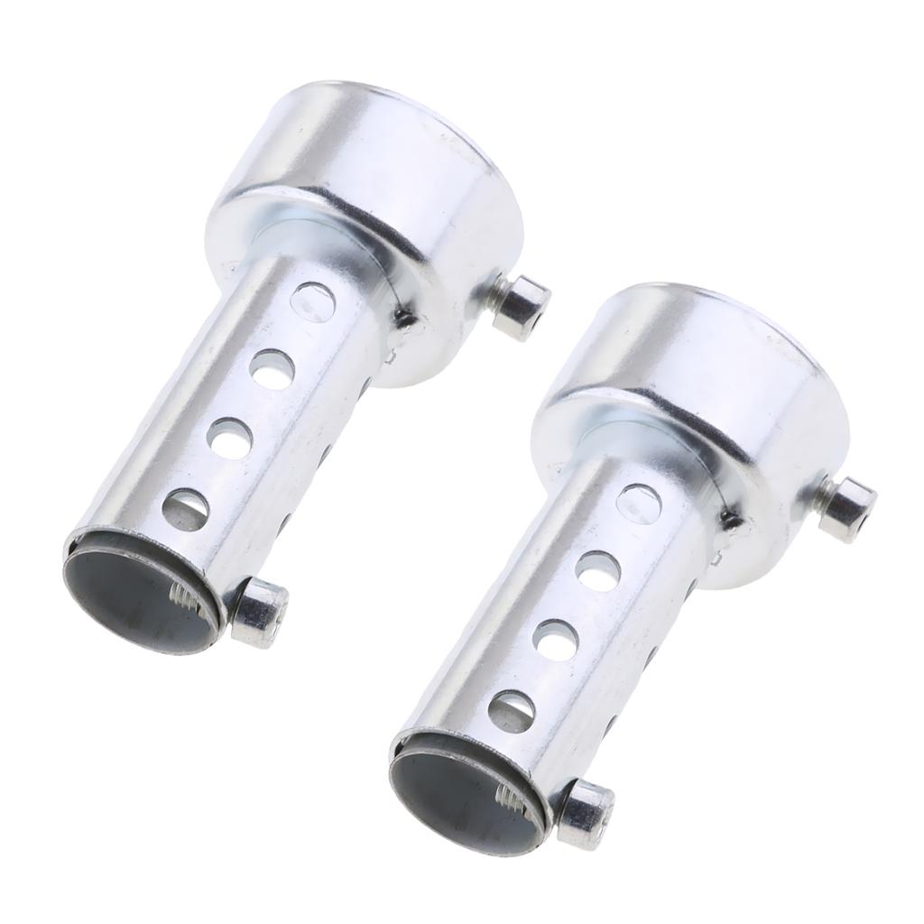 2pcs Universal Motorcycle Exhaust Can Baffle 42mm