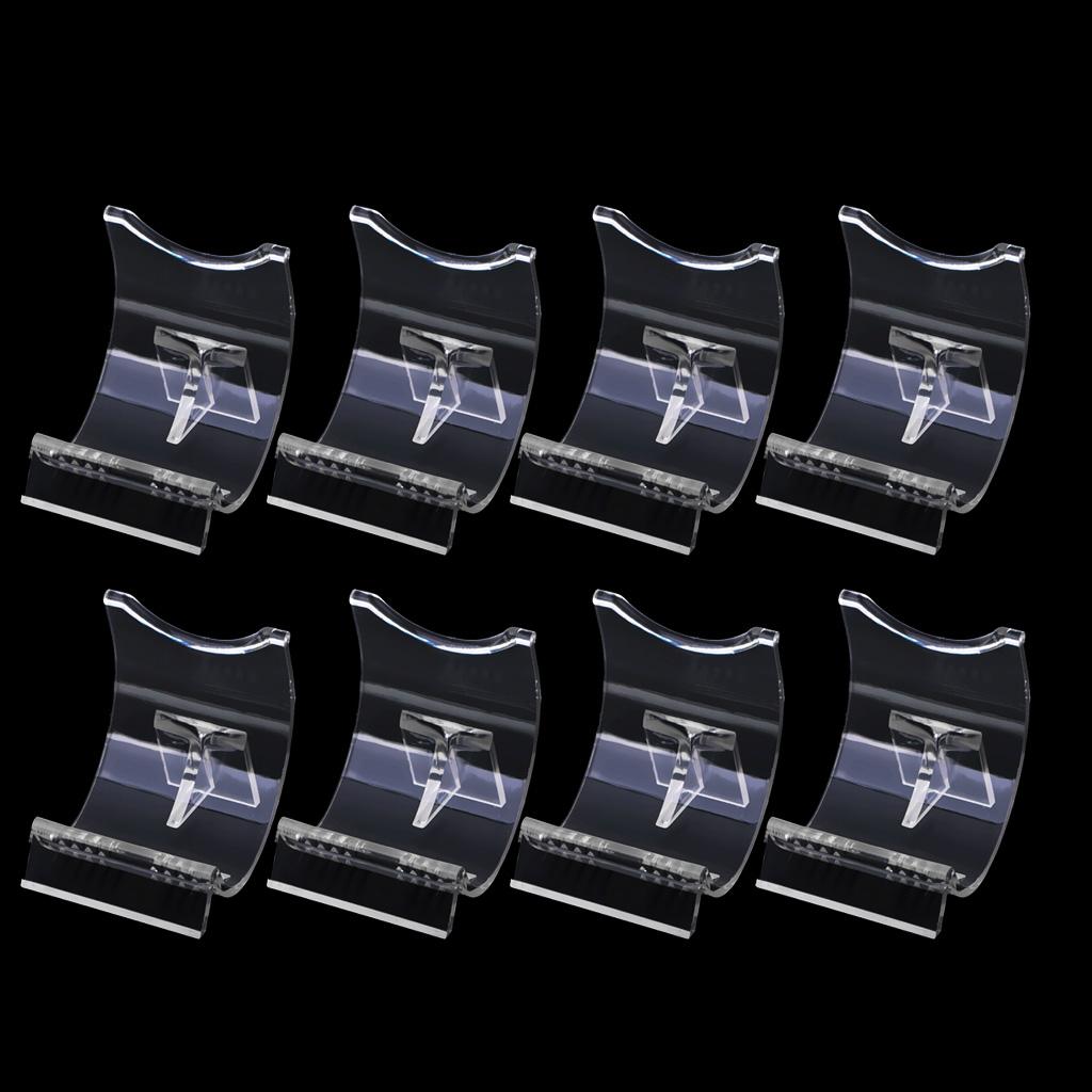 8PC Lighter Display Stand Clear Acrylic Easel Holder Rack for Lighter