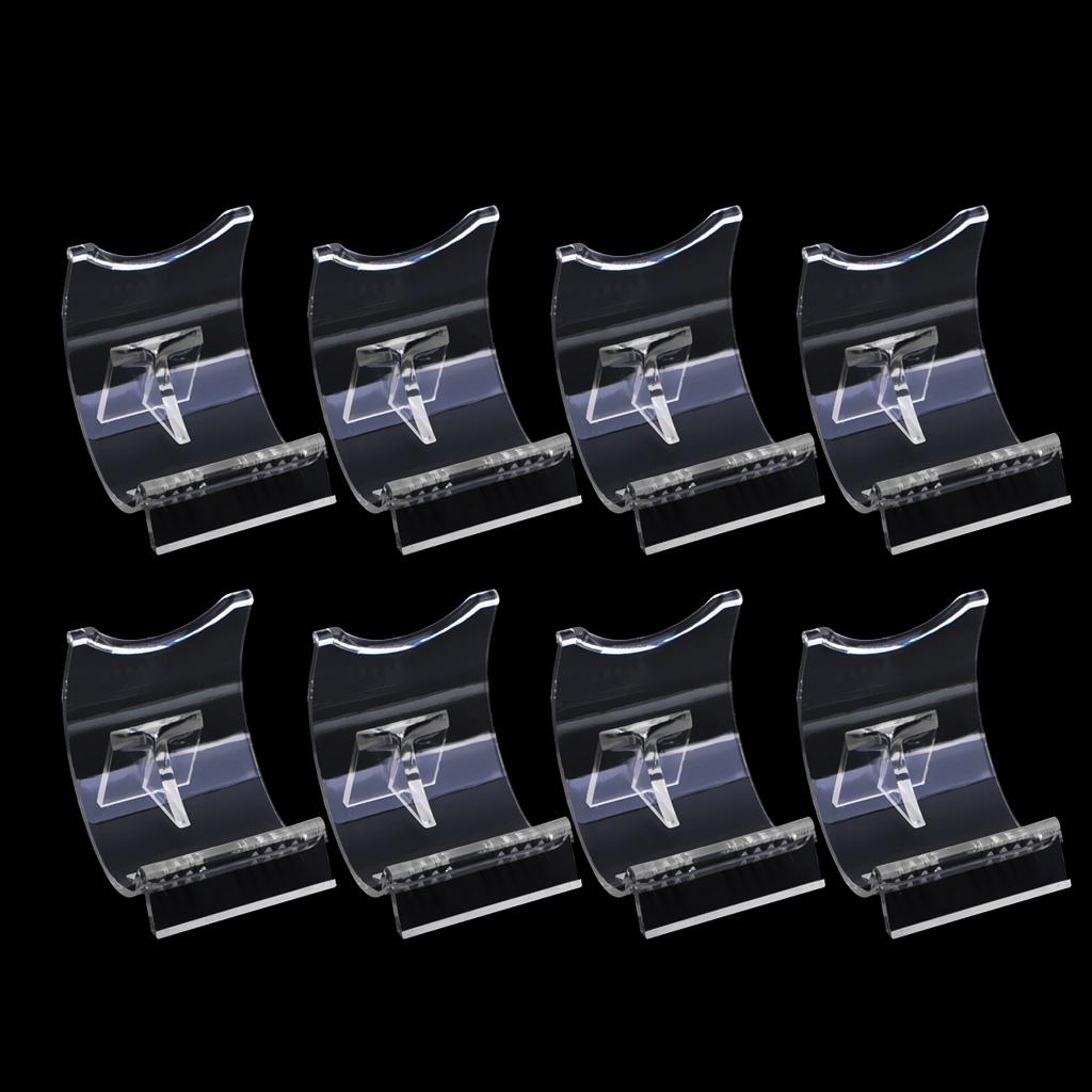 8PC Lighter Display Stand Clear Acrylic Easel Holder Rack for Lighter