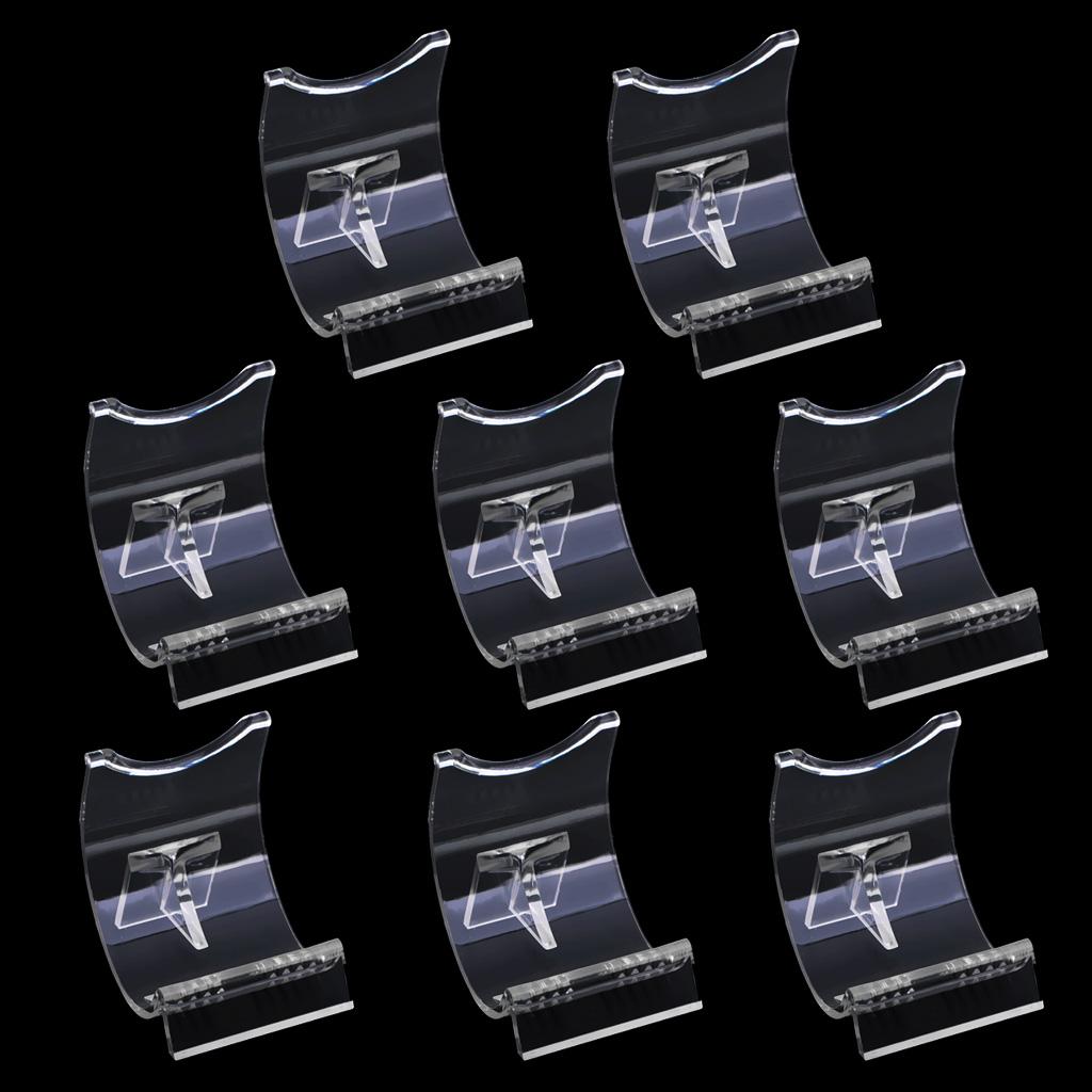 8PC Lighter Display Stand Clear Acrylic Easel Holder Rack for Lighter