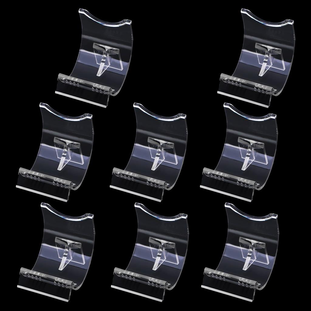 8PC Lighter Display Stand Clear Acrylic Easel Holder Rack for Lighter