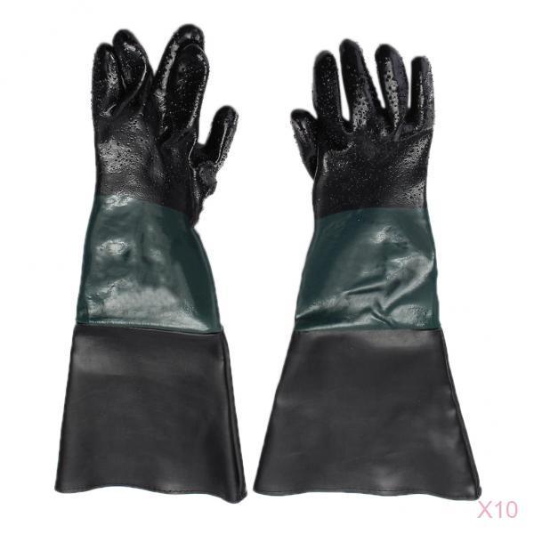 10 Pairs 60cm Replacement Labour Protection Gloves For Sand Blasting