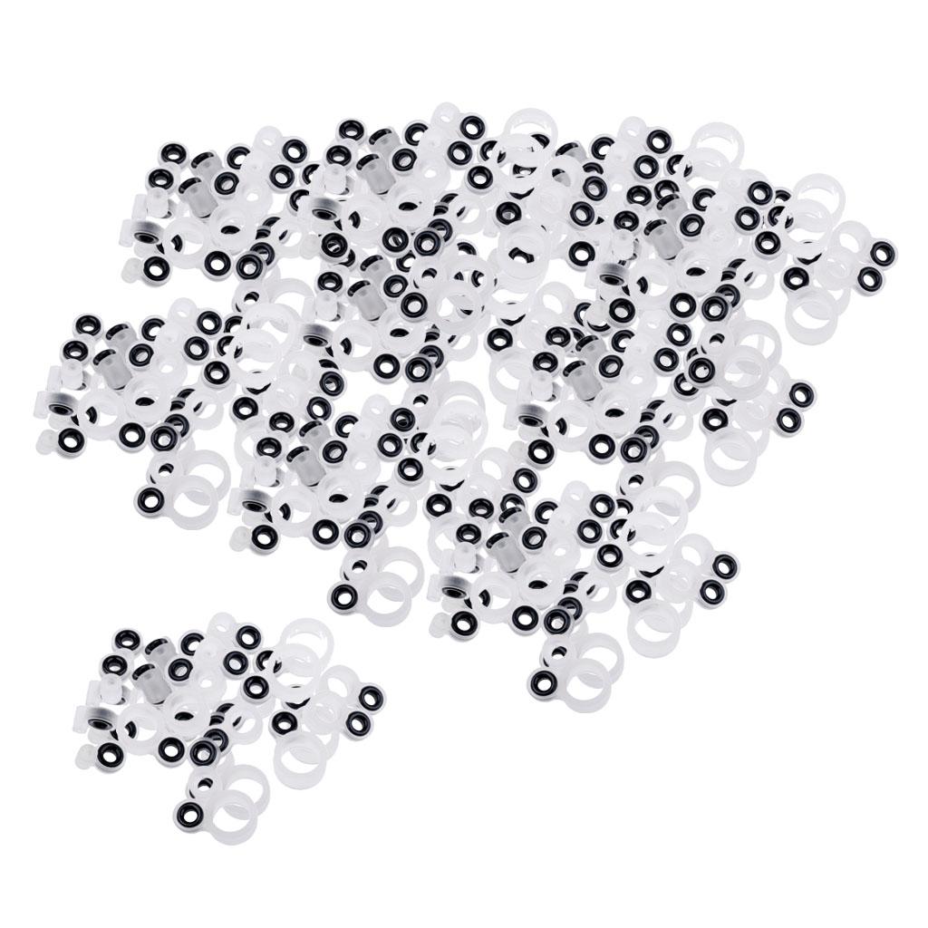 28 Pieces Fishing Rod Guides Rod Repair Kit Building DIY Rod Tip Eye Rings