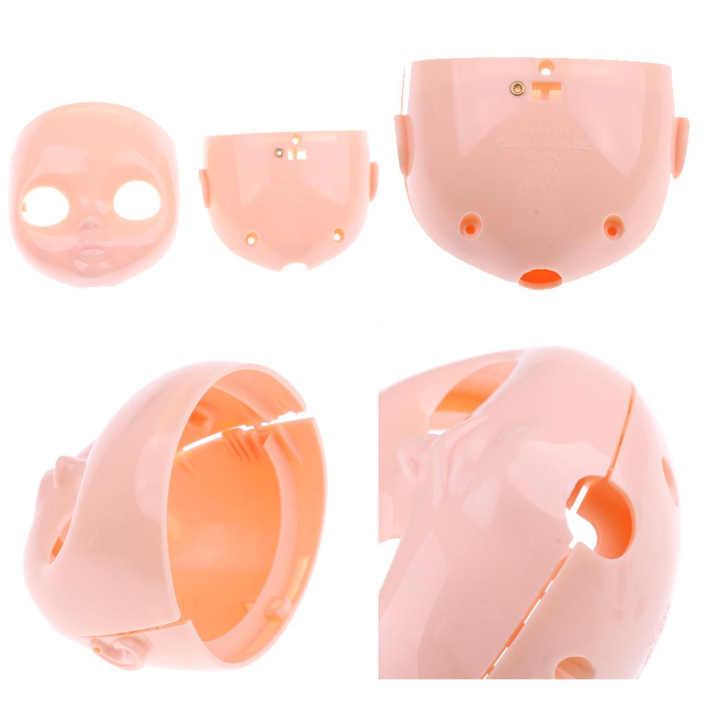 12inch Doll Faceplate Backplate Head Shell Scalp Ears Set for RBL Neo Blythe