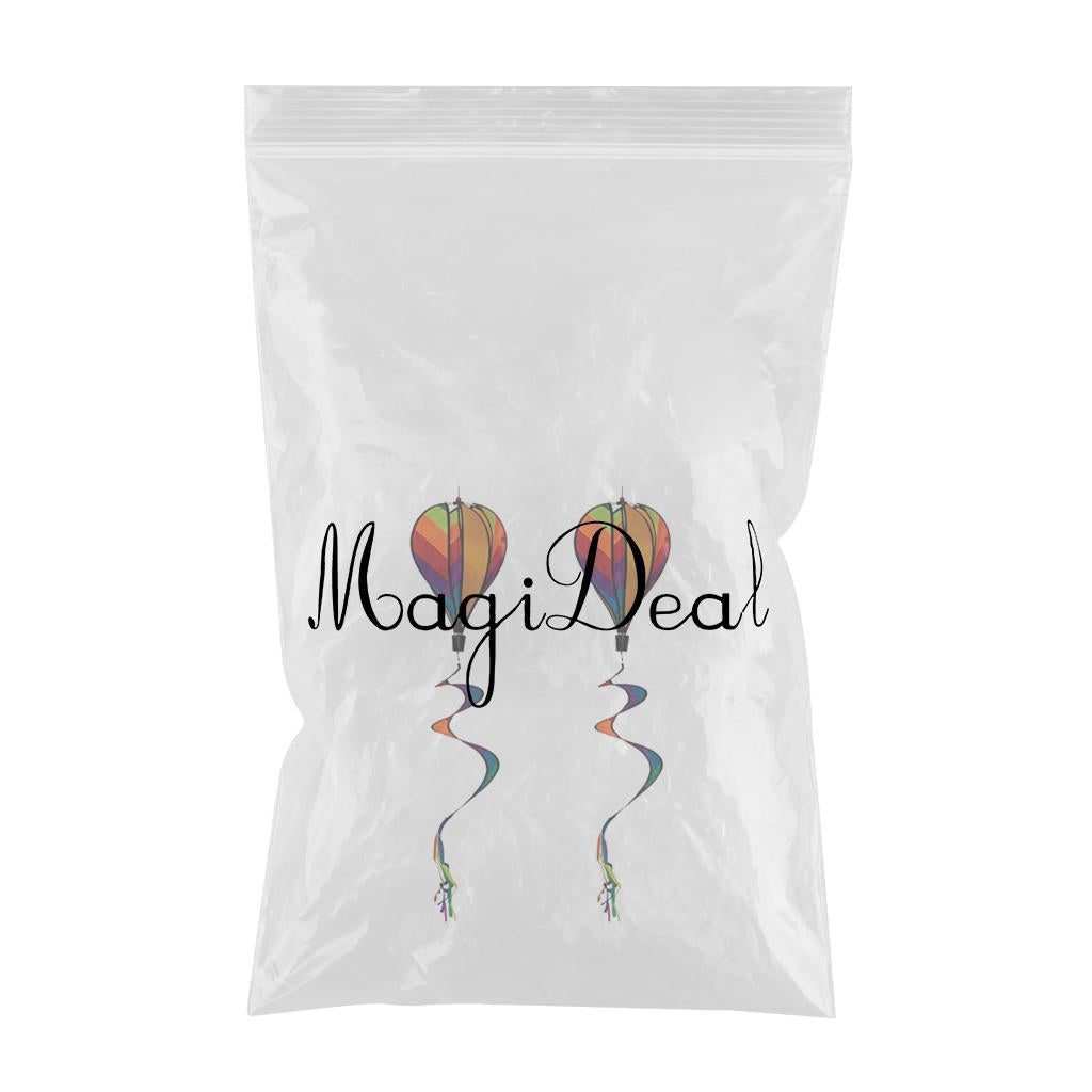 2pcs Hot Air Balloon Windsocks Kites Garden Yard Outdoor Toy Windsocks