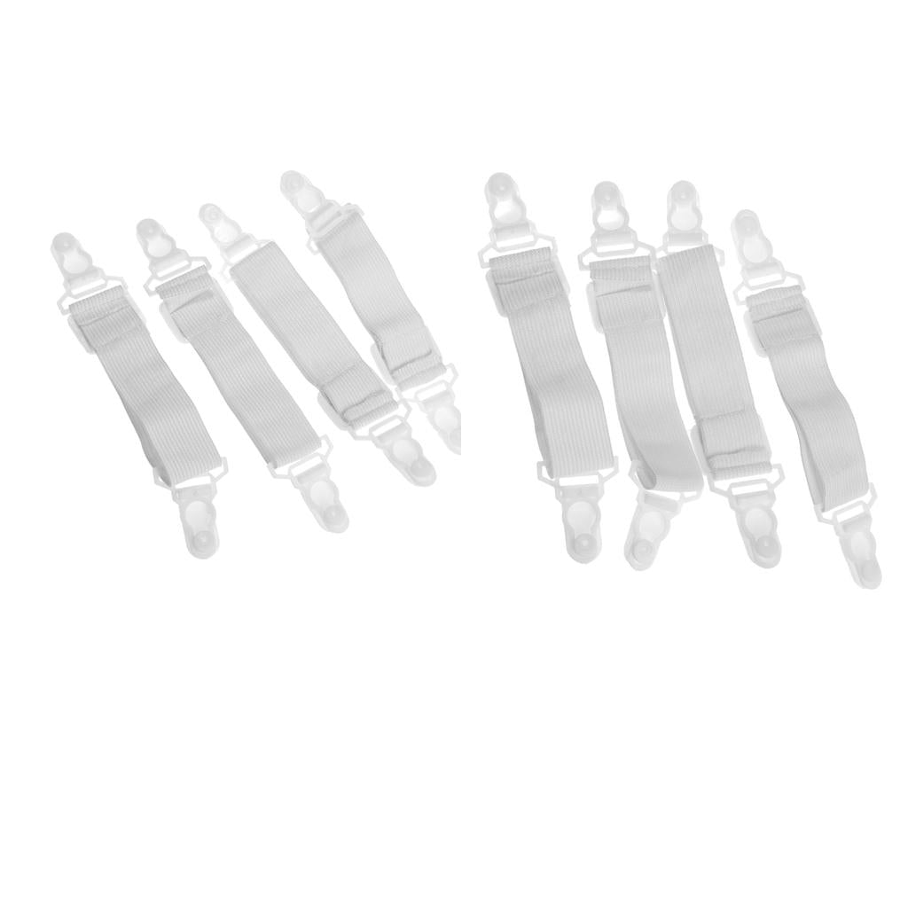 Bedding Bedspread Sheets Buckle Slip-resistant Belt Elastic Grippers 8pcs