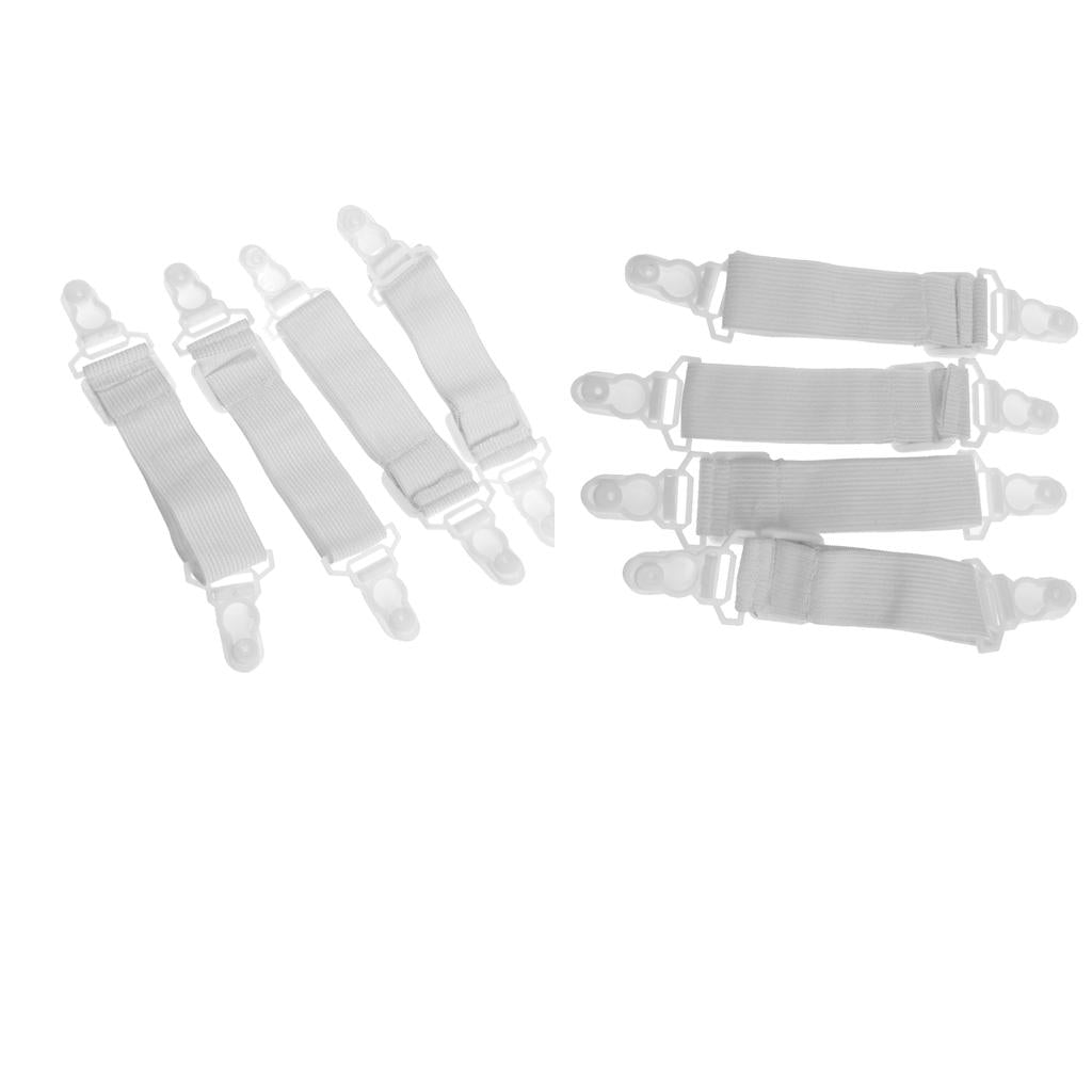Bedding Bedspread Sheets Buckle Slip-resistant Belt Elastic Grippers 8pcs