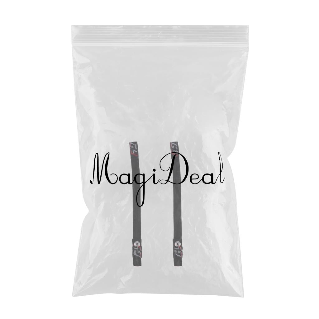 2 Set Ice Hockey Helmet Replacement Chin Strap & Loop Combo with Single Snap
