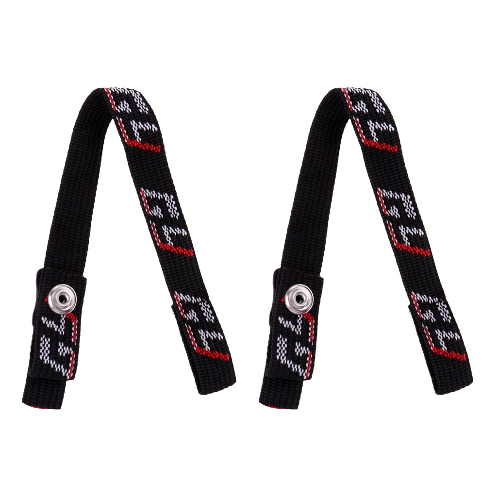 2 Set Ice Hockey Helmet Replacement Chin Strap & Loop Combo with Single Snap