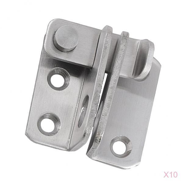 10x Stainless Steel Hasp Cabinet Door Latch Security Lock Hardware Left open