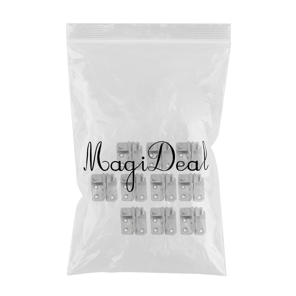 10x Stainless Steel Hasp Cabinet Door Latch Security Lock Hardware Left open
