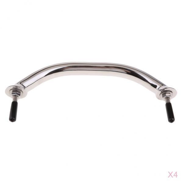 4x316 Stainless Steel Durable Polished 9'' Marine Boat Grab Handle Handrail