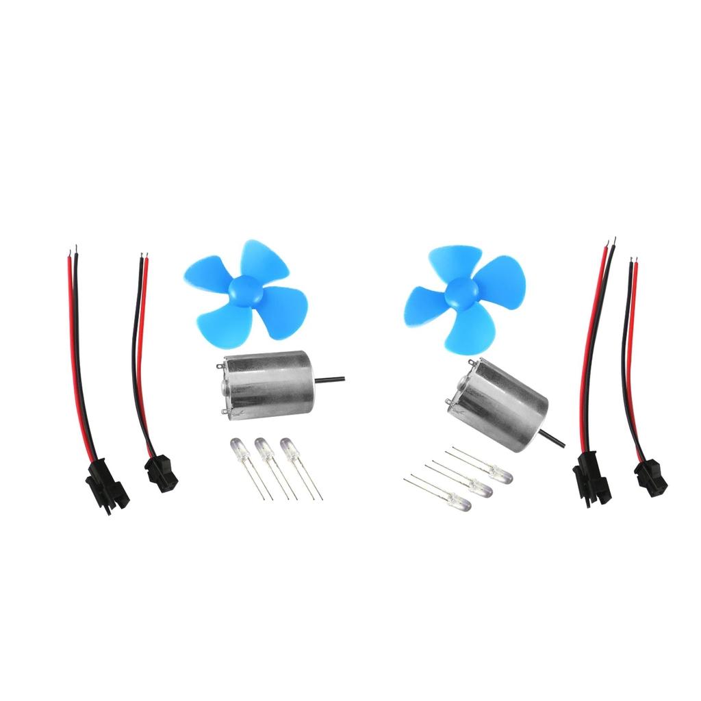 2x Mini Wind Generator Turbine Model Set Kits Teaching Assemble Tool 60mm
