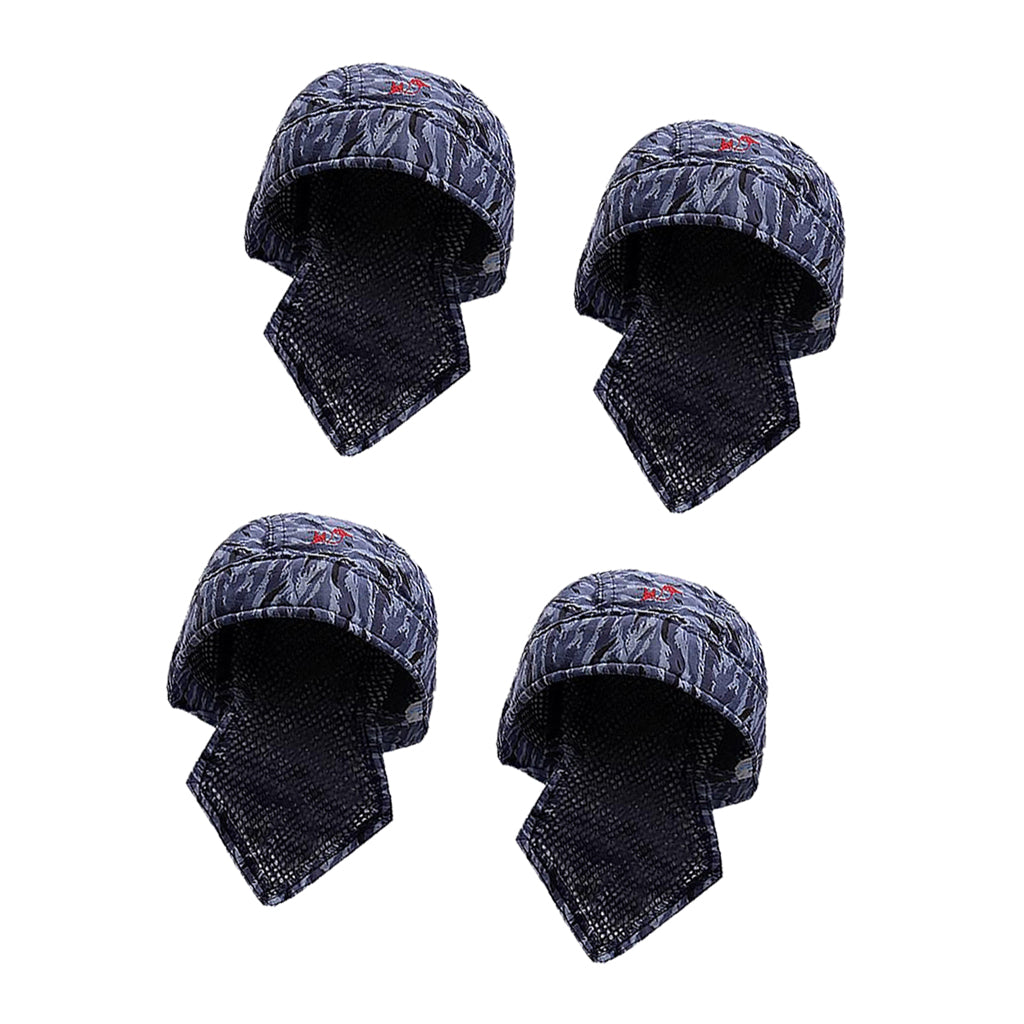 4Piece Welding Welder Protective Hat Cap Scarf Welder Flame Retardant Helmet