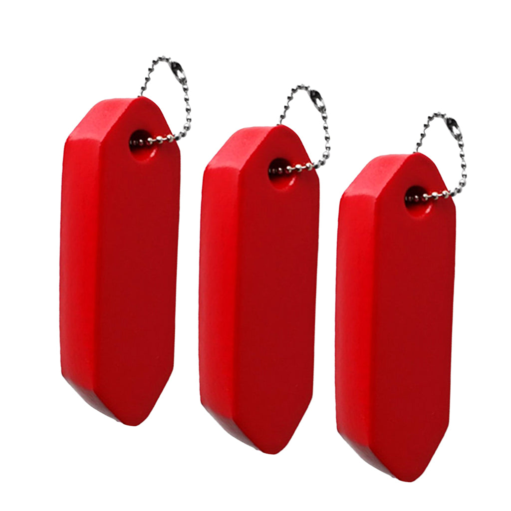3pcs Vinyl Coated Floating Keychain Boat Marine Sailing Key Float Keyring