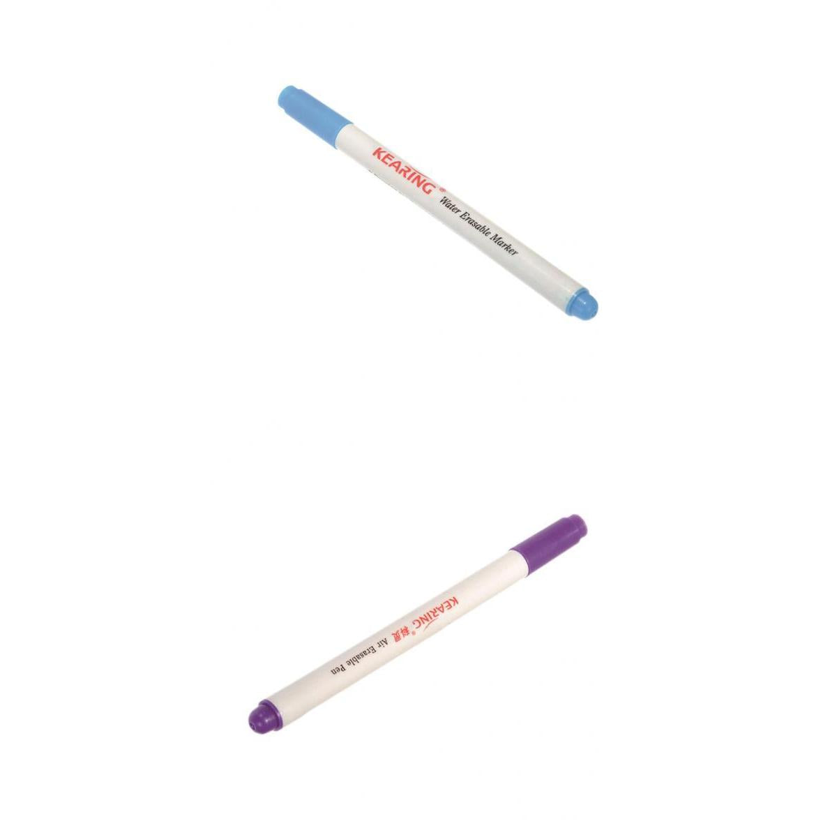 2pcs Air Erasable/Water Soluble Pen Auto-Vanishing Pen for Fabric Marking