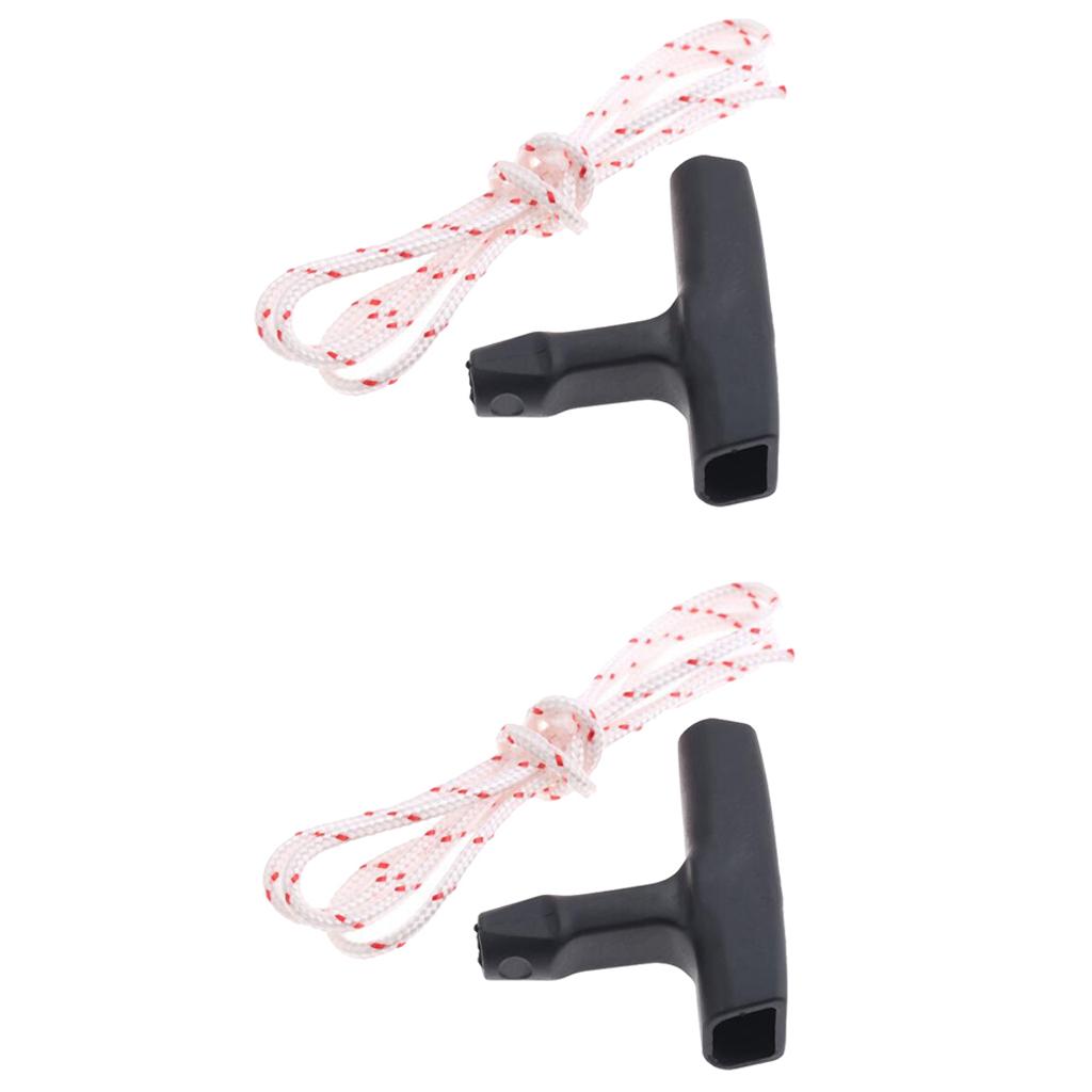 2 Pieces Starter Handle & Pull Cord Rope for Stihl FS120 FS200 FS250 FS300