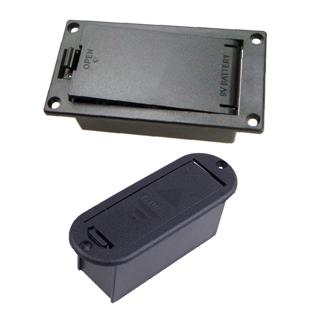 9V Battery Holder Case Box + 9V Battery Case Box for Guitar Bass Pickups
