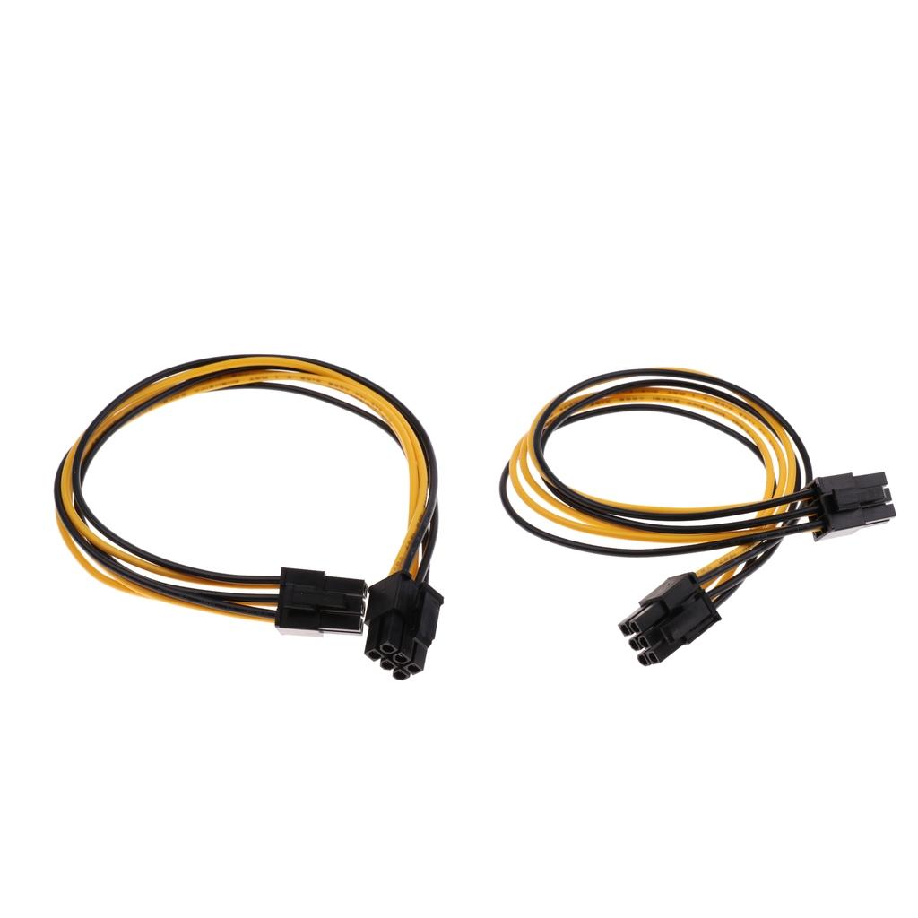 5 pcs PCI-E 6-pin Male to 6-pin Male Power Extension Cable PCIE PCI Express