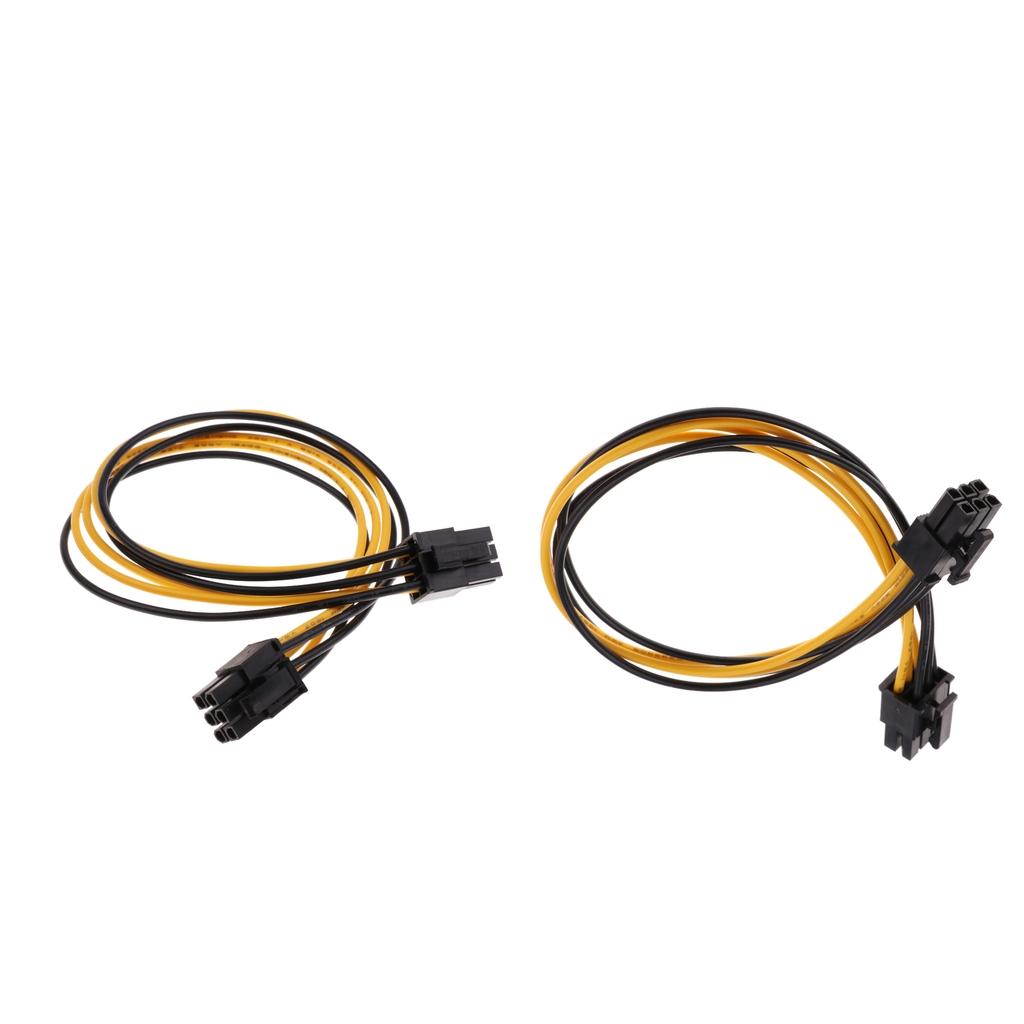 5 pcs PCI-E 6-pin Male to 6-pin Male Power Extension Cable PCIE PCI Express