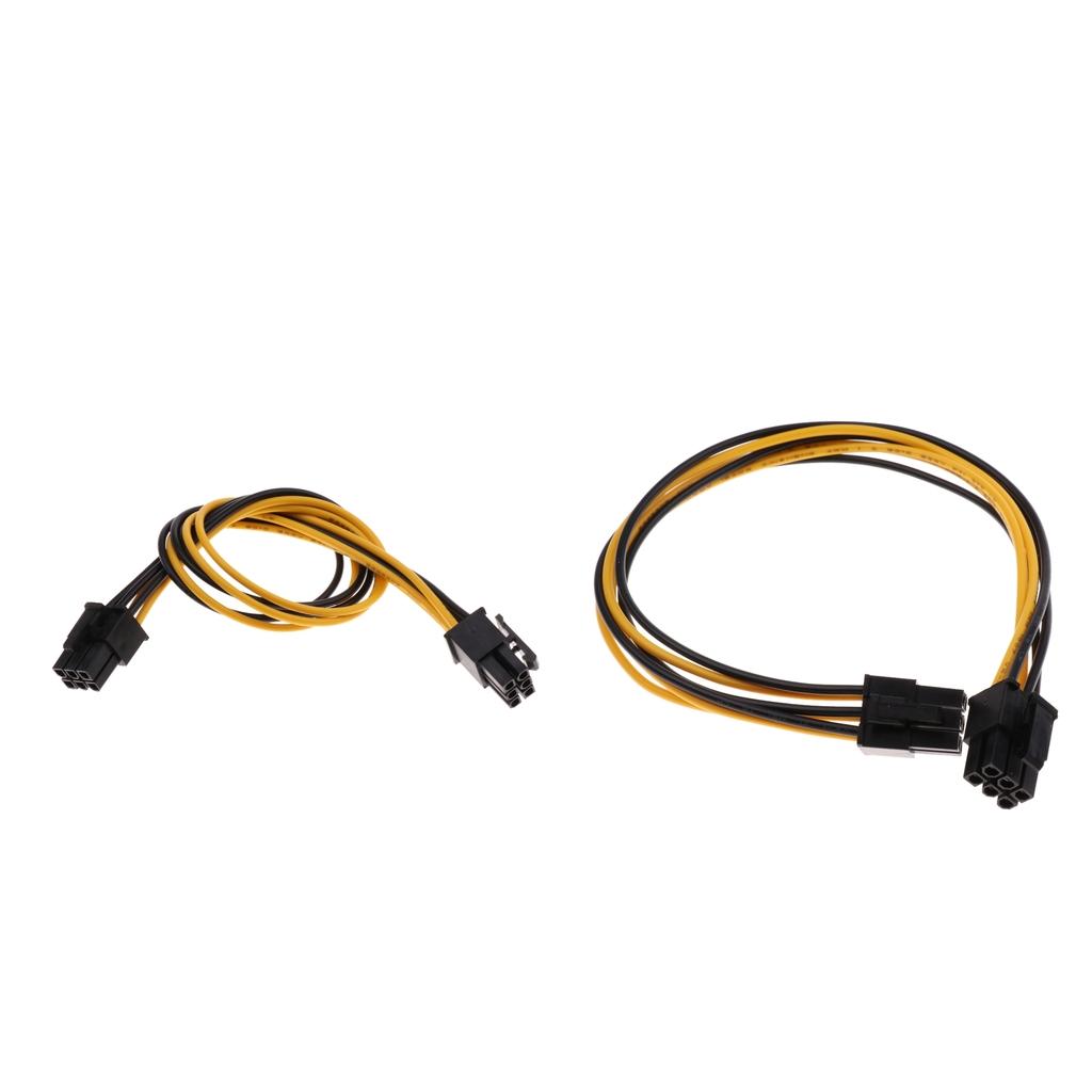 5 pcs PCI-E 6-pin Male to 6-pin Male Power Extension Cable PCIE PCI Express
