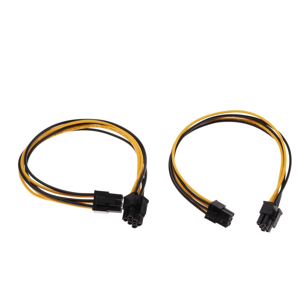 5 pcs PCI-E 6-pin Male to 6-pin Male Power Extension Cable PCIE PCI Express
