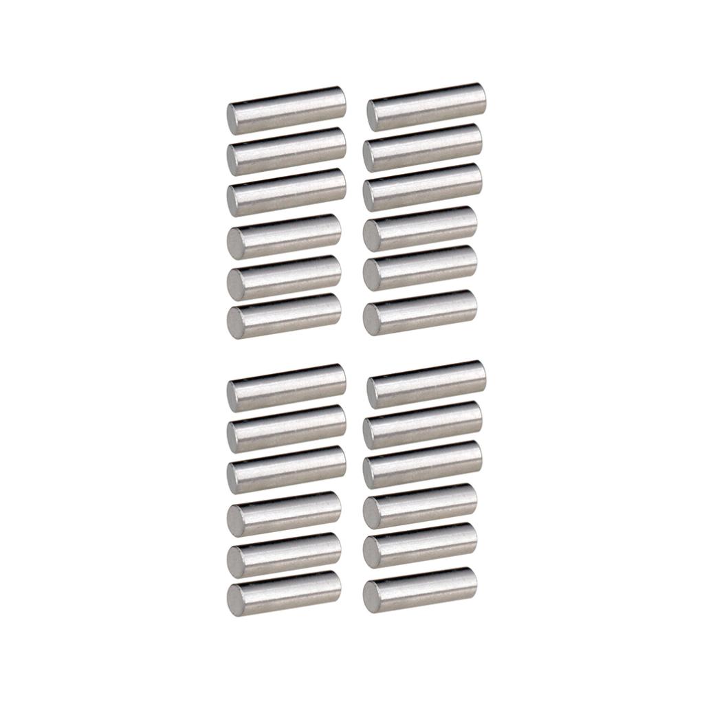 24 Pieces Alnico 5 Humbucker Pickup Polepiece Magnet Slug Rods 15mm+18mm