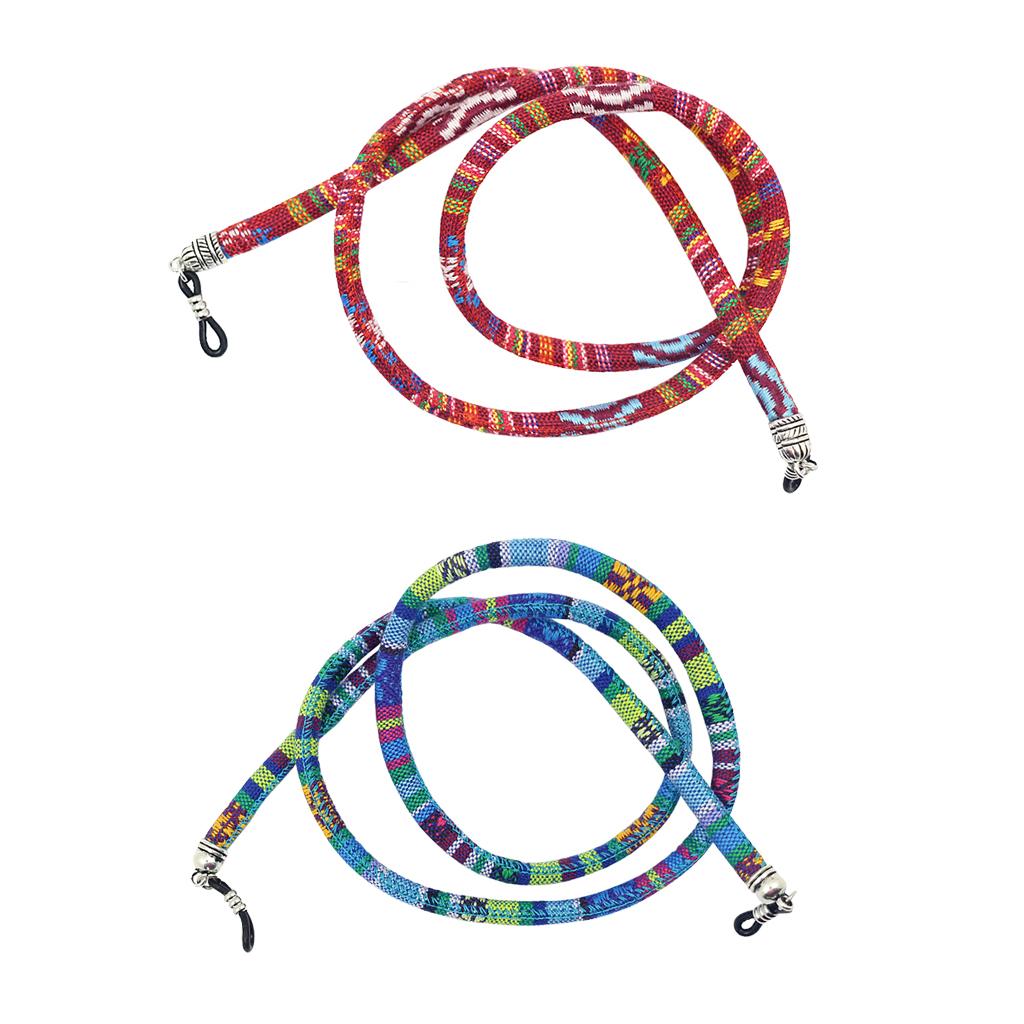 2 Pieces Sunglasses Neck Cord Strap Eyeglass Glasses String Lanyard Holder