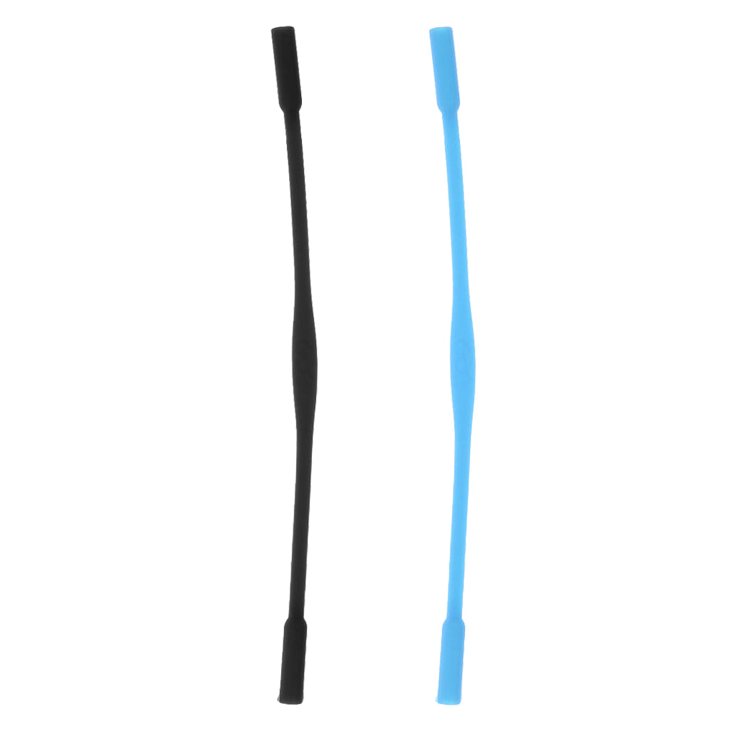 2 Pieces Kids Eyewear Cord Glasses Eyeglass Holder Straps Blue Black