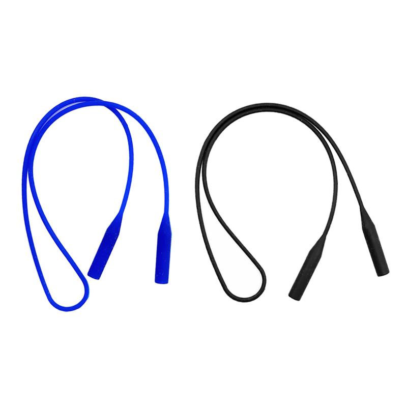 2 Pieces Silicone Eyeglasses Neck Strap Glasses Sunglasses Cord Holder Band