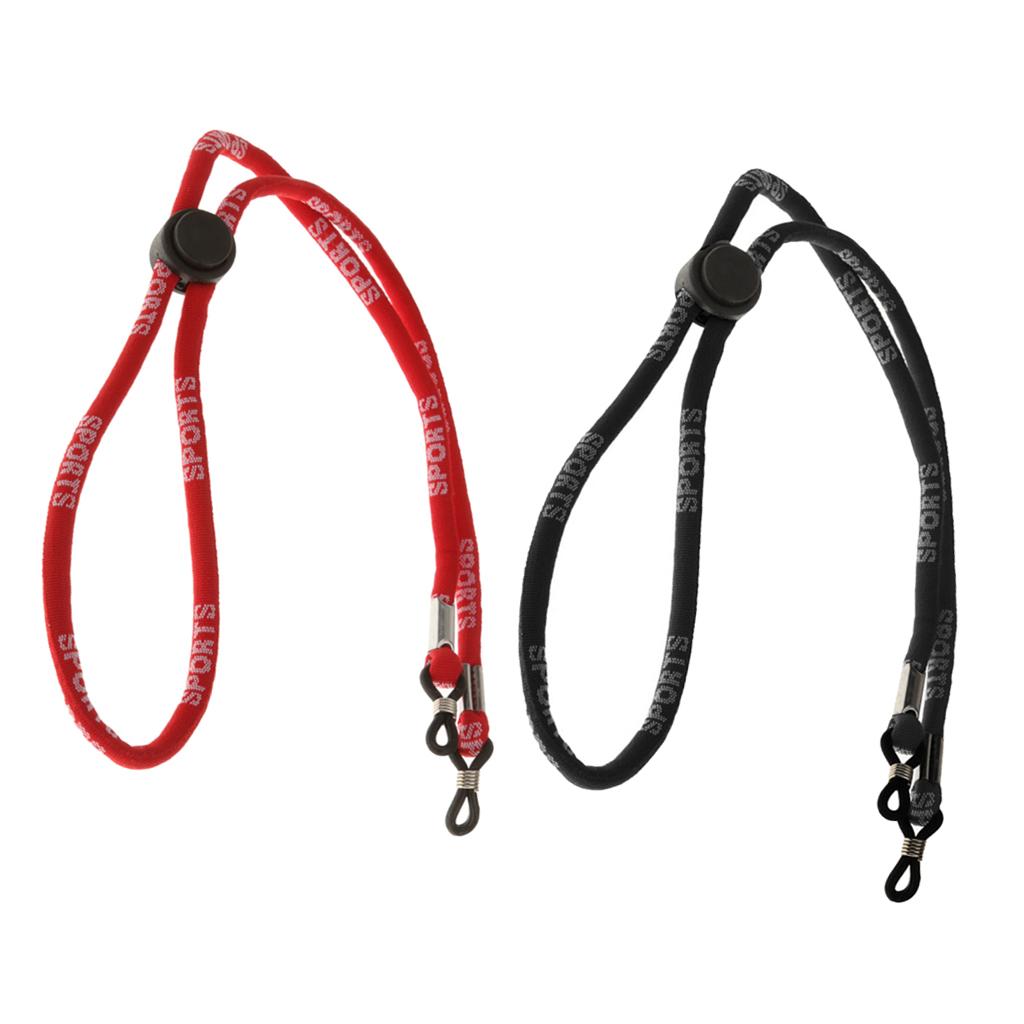 2 Pieces Glasses Straps Cord Sports Eyeglasses Band Sunglasses String Holder
