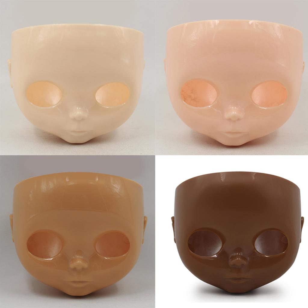 4 Pieces 12 Doll Faceplate + Backplate Head with Screws Set for Neo Blythe"