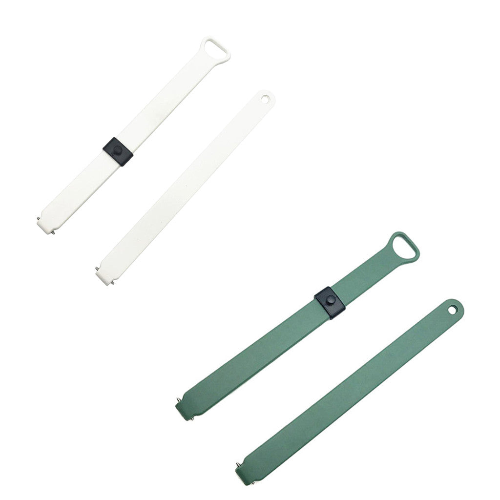 2 Pieces Watch Band Wrist Strap For Misfit Ray Fitness Tracker White+Green