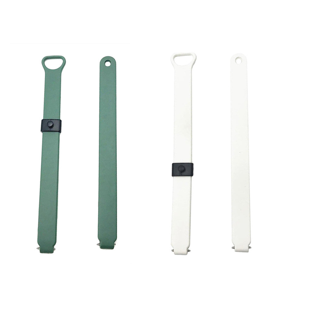 2 Pieces Watch Band Wrist Strap For Misfit Ray Fitness Tracker White+Green