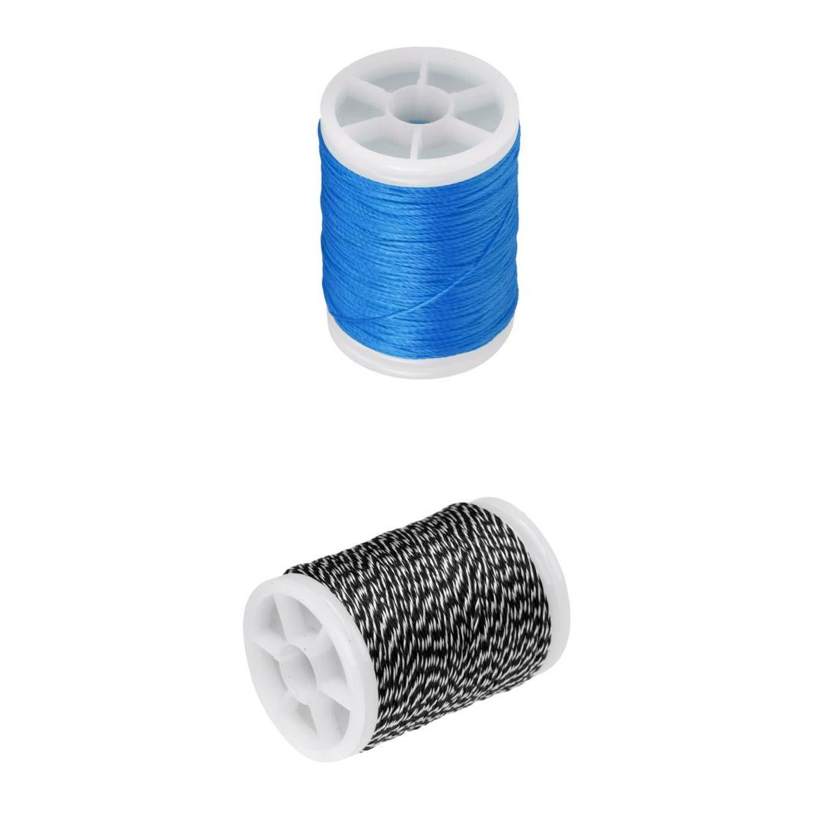 2pcs 110m Archery Bow String Serving Material Bowstring Black White Blue