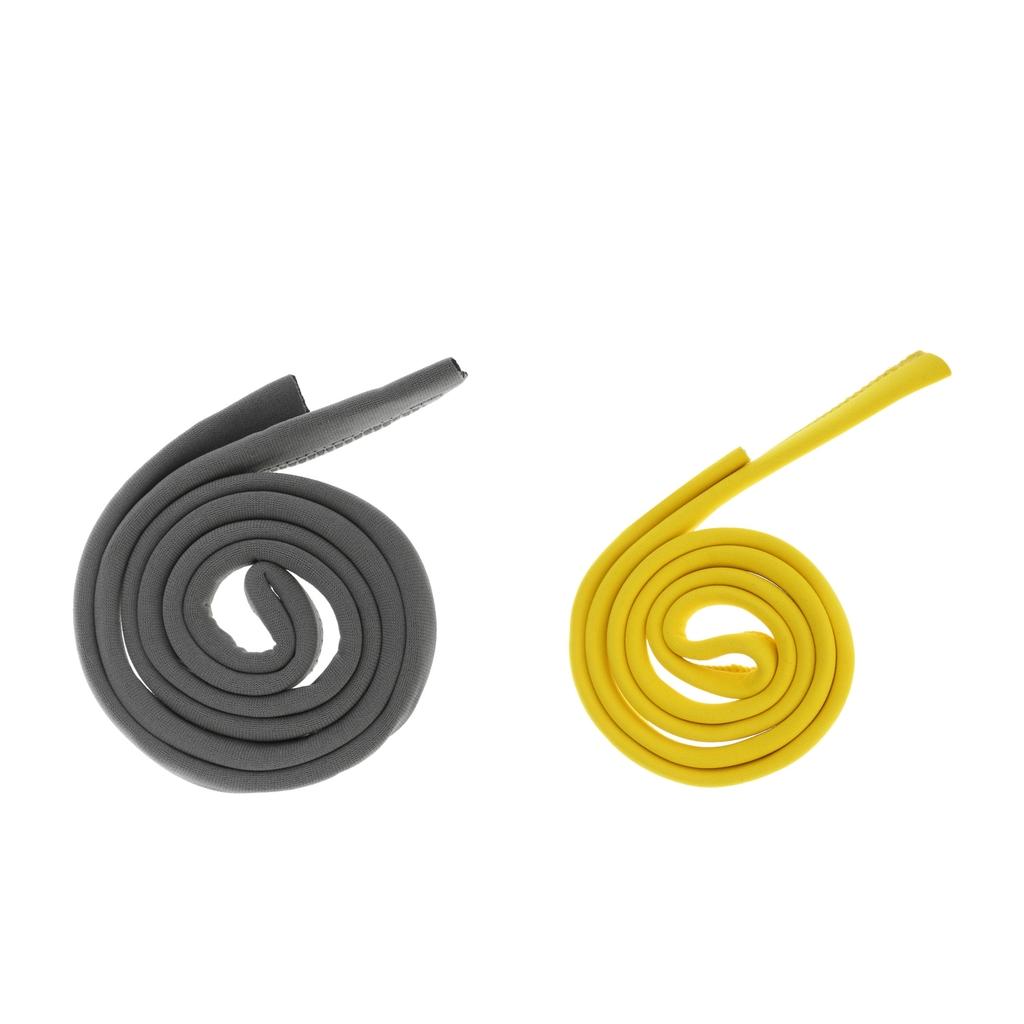 2x Hydration Pack Bladder Drink Tube Insulated Hose Cover Sleeve Grey Yellow