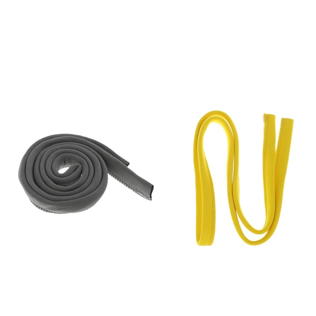 2x Hydration Pack Bladder Drink Tube Insulated Hose Cover Sleeve Grey Yellow