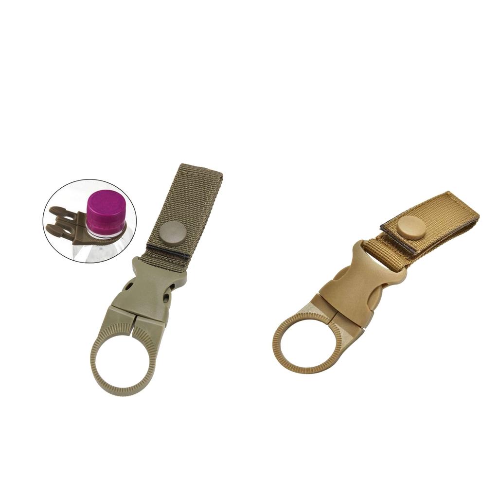 2pcs Nylon Molle Webbing Buckle Quick Release Water Bottle Hanging Strap