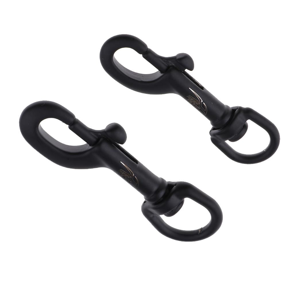 2 Pieces Stainless Steel Hook Swivel Eye Bolt Snap for Scuba Diving Diver