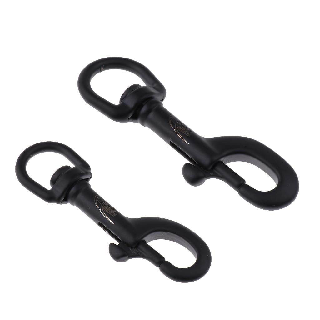 2 Pieces Stainless Steel Hook Swivel Eye Bolt Snap for Scuba Diving Diver