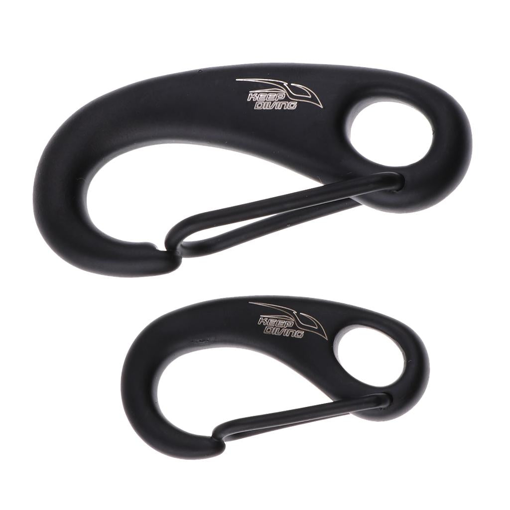 2 Pack Scuba Diving Stainless Steel Egg Quick Link Carabiner Snap Hook Clip