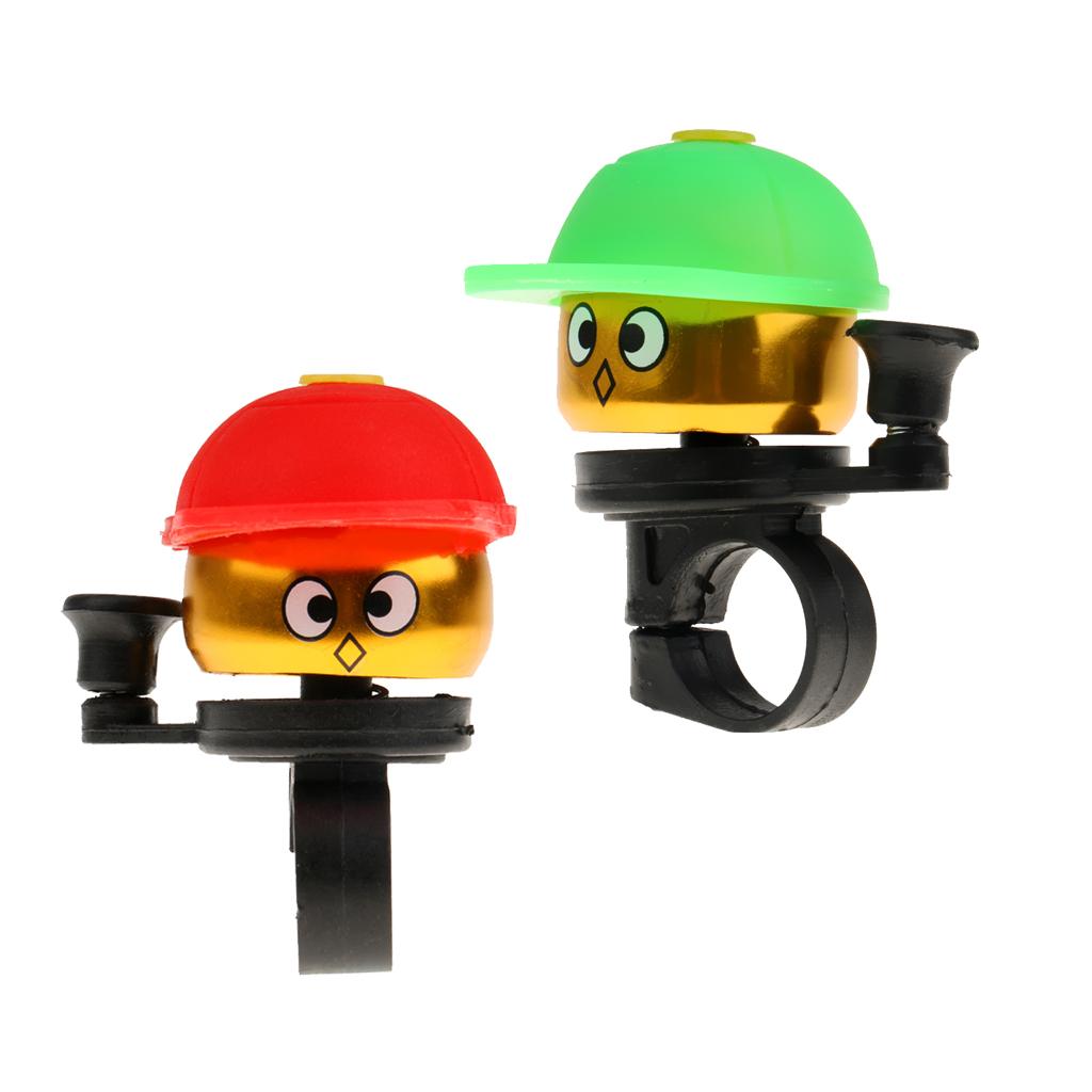 2 Pieces Kids Aluminium Alloy Alarm Bell Ring Bike Bicycle Handlebar Horn
