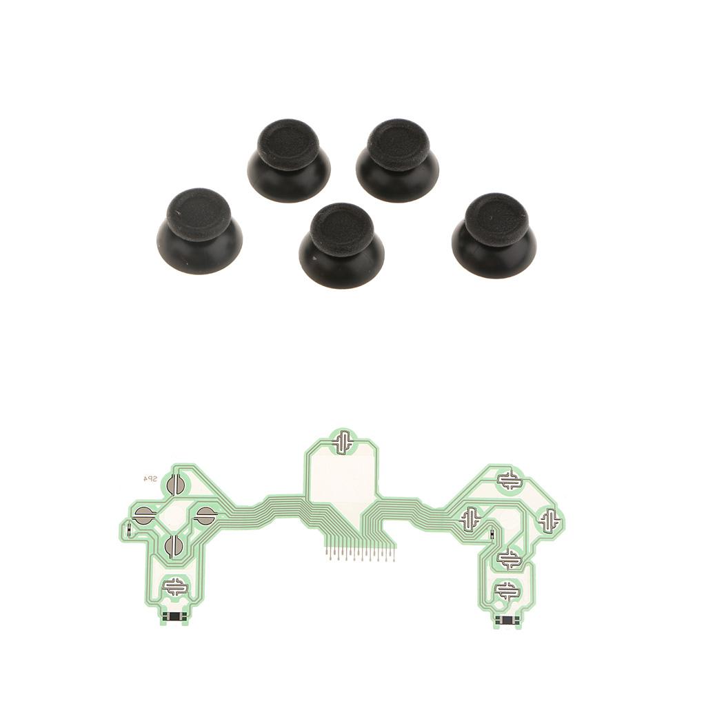 Conductive Film Cable Circuit Board + Analog Stick Cover for Sony PS4