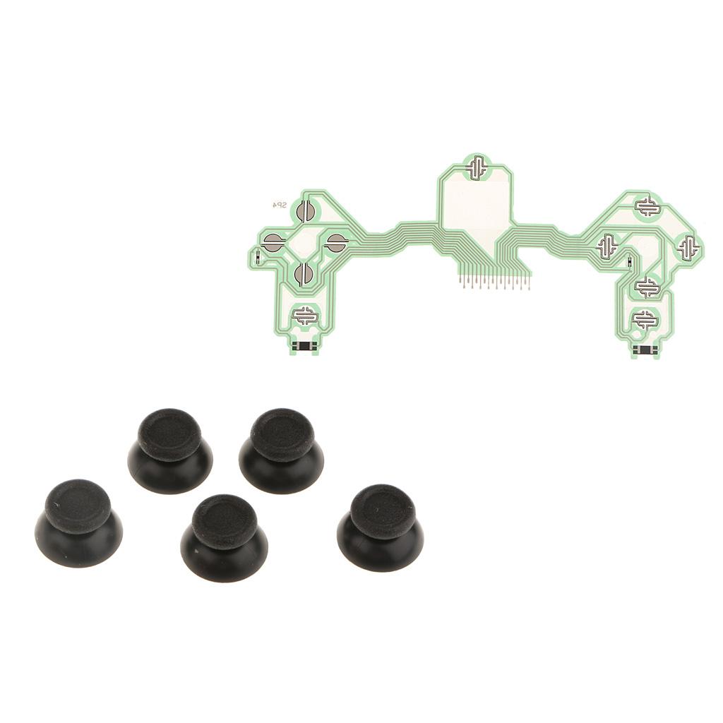 Conductive Film Cable Circuit Board + Analog Stick Cover for Sony PS4