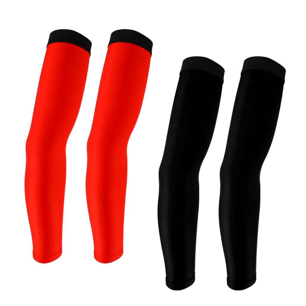 2 Pairs Bike Cycling Golf Arm Sleeves Sun UV Protection Bicycle Arm Warmer M