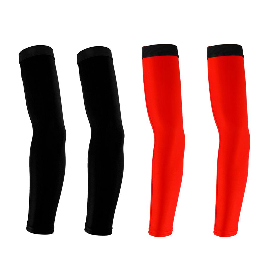 2 Pairs Bike Cycling Golf Arm Sleeves Sun UV Protection Bicycle Arm Warmer M