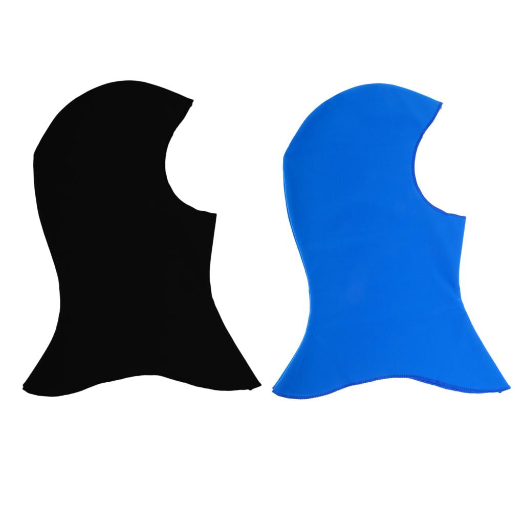 2Pcs Fashion Pool Mask Head Sunblock UV Sun Protection Face Mask Swim